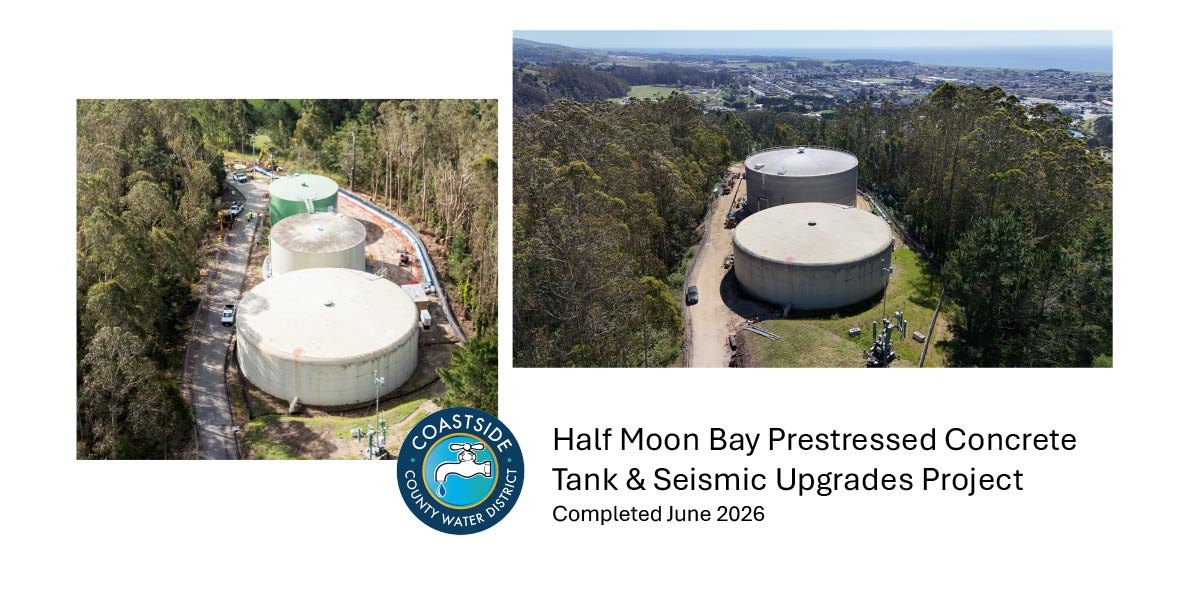 Half Moon Bay Prestressed Concrete Tank and Seismic Upgrades Project photo compilation